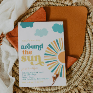 De eerste reis rond de zondag uitnodiging