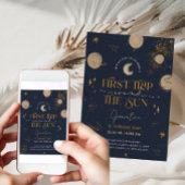 De eerste reis rond de zondag uitnodiging