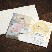 De eerste reis rond de zondag uitnodiging