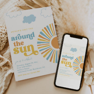 De eerste reis rond de zondag uitnodiging