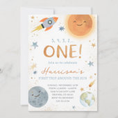 De eerste reis rond de zondag uitnodiging (Voorkant)