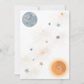 De eerste reis rond de zondag uitnodiging (Achterkant)