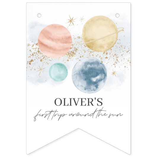 De eerste reis rond de zondag van de banner (Eerste vlag)