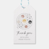 De eerste reis rond de zonneruimte cadeaulabel (Voorkant)