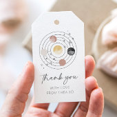 De eerste reis rond de zonneruimte cadeaulabel