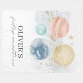 De eerste reis rond de zonneruimte fleece deken (Voorkant (Horizontaal))