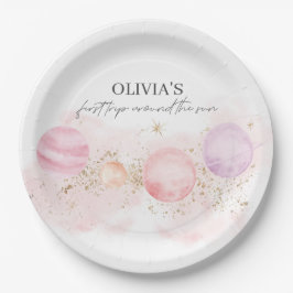 De eerste reis rond de zonnewende Borden Papieren Bordje