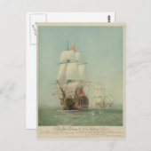 De eerste reis van de overwinning in 1778 briefkaart (Voorkant / Achterkant)