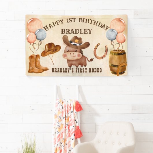 De eerste rodejaars baby spandoek (Insitu)