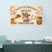 De eerste rodejaars baby spandoek (Beurs)