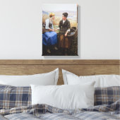 De eerste rouw (betuiging van medeleven) canvas afdruk (Insitu (Slaapkamer))