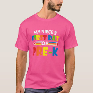 De eerste schooldag van mijn nichtje T - shirts Pr