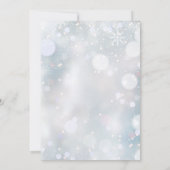 De eerste Snowflakes veranderen de Datum Greenery  Save The Date (Achterkant)