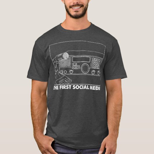 De eerste sociaal-mediaspeler t-shirt (Voorkant)