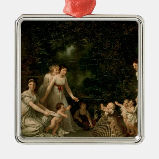 De eerste stappen metalen ornament (Voorkant)