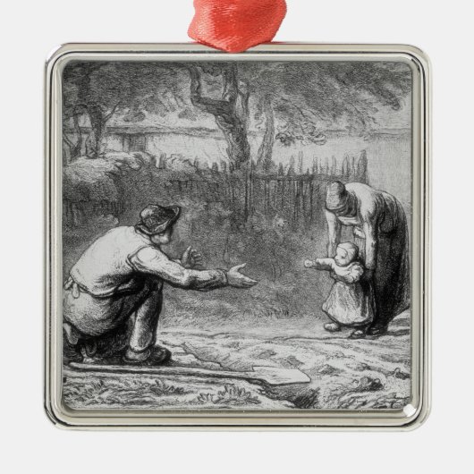 De eerste stappen metalen ornament (Voorkant)