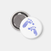 De eerste stappen van baby's in de voetafdruk van  magneet (Voorkant / Achterkant)