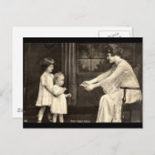 De eerste stappen van de baby 1918 briefkaart (Voorkant / Achterkant)