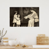 De eerste stappen van de baby  1918 poster (Keuken)