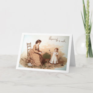 De eerste stappen van de baby  kaart