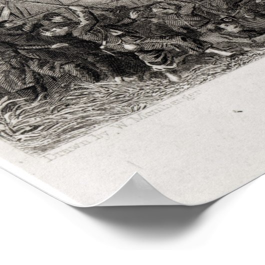 De eerste strijd tegen Bull Run Poster (Hoek)