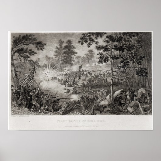 De eerste strijd tegen Bull Run Poster (Voorkant)