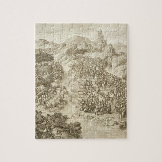 De eerste strijd tussen het Chinese leger en dat Legpuzzel (Verticaal)