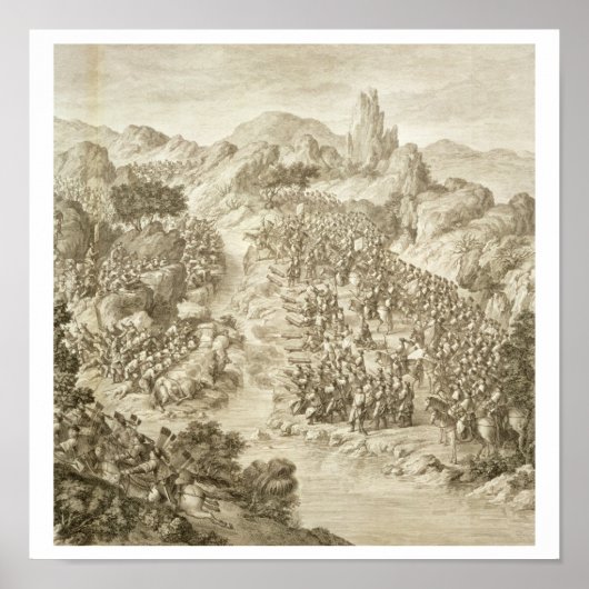 De eerste strijd tussen het Chinese leger en dat Poster (Voorkant)