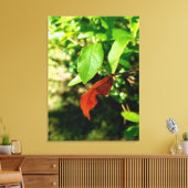 De eerste tekenen van Herfst Canvas Afdruk (Insitu (Woonkamer))