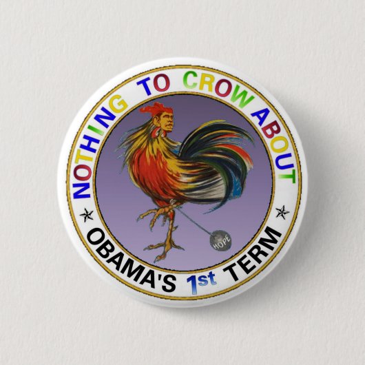 De eerste termijn van Obama Ronde Button 5,7 Cm (Voorkant)