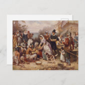 De eerste Thanksgiving 1621 | c.1932 Briefkaart (Voorkant / Achterkant)