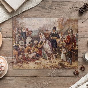 De eerste Thanksgiving 1621 c.1932 Legpuzzel