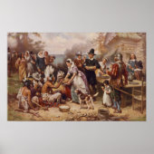 De eerste Thanksgiving 1621 | c.1932 Poster (Voorkant)