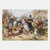 De eerste Thanksgiving, 1621, Inpakpapier Vel (Voorkant 3)