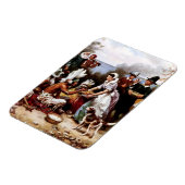 De eerste Thanksgiving, 621. Fine Art Gift Magneet (Linkerzijde)