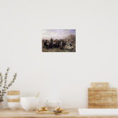 De eerste Thanksgiving bij Plymouth door Brownscom Poster (Keuken)