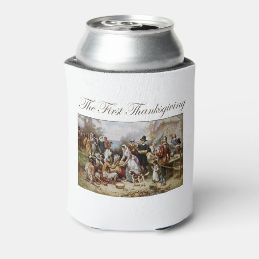 De eerste Thanksgiving Blikjeskoeler (Blikje Achterkant)