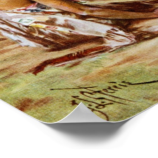 De eerste Thanksgiving, de geschiedenis van het sc Poster (Hoek)