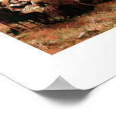 De eerste Thanksgiving in het Poster van Plymouth (Hoek)