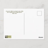 De eerste Thanksgiving in Plymouth Briefkaart (Achterkant)