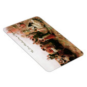 De eerste Thanksgiving in Plymouth. Fine Art Magneet (Rechterzijde)