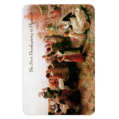 De eerste Thanksgiving in Plymouth. Fine Art Magneet (Verticaal)