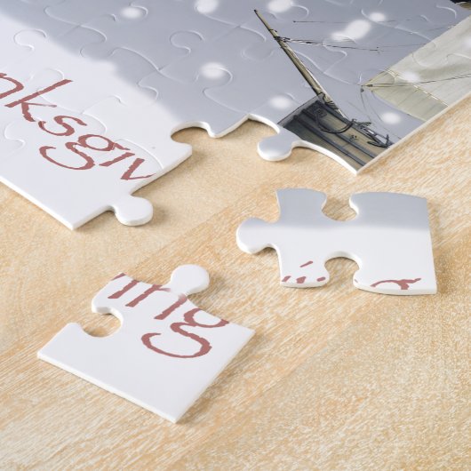 de eerste Thanksgiving Legpuzzel (Zijkant)