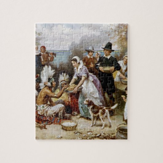 De eerste Thanksgiving Legpuzzel (Verticaal)