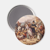 De eerste Thanksgiving Magneet (Voorkant / Achterkant)