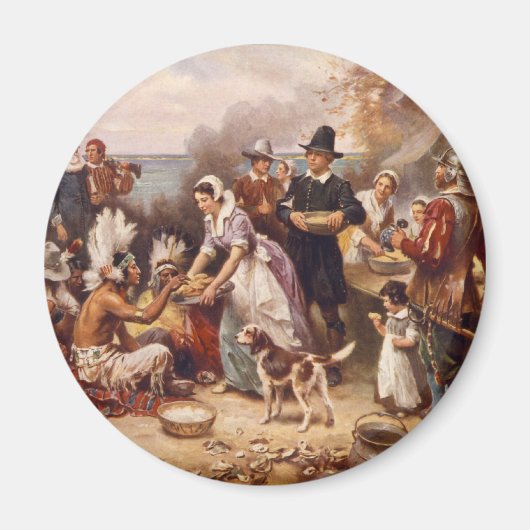De eerste Thanksgiving Magneet (Voorkant)