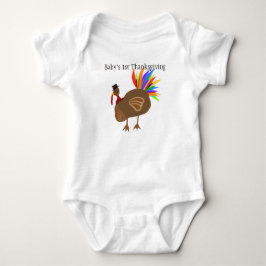 De eerste Thanksgiving van de baby Turkije Vervang Romper