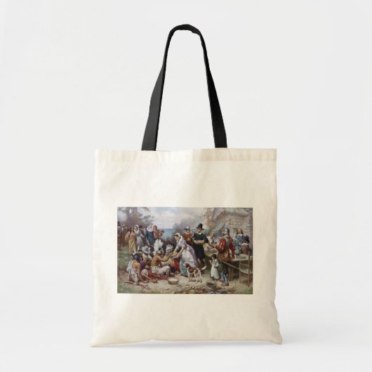 De eerste Thanksgiving van Jean Ferris c. 1912 Tote Bag (Voorkant)