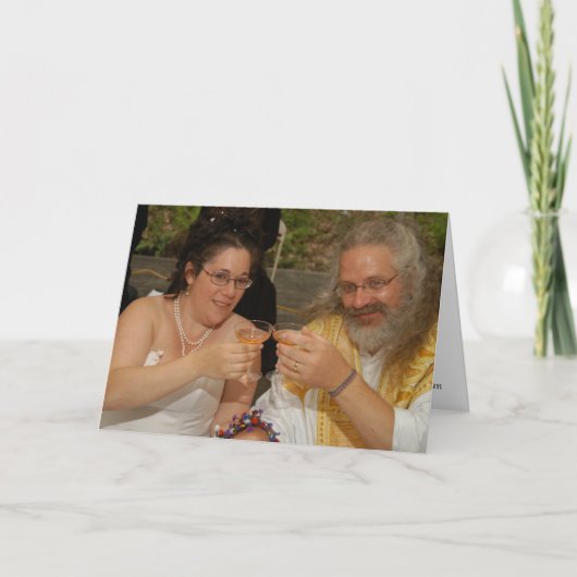 De eerste Toost Bedankkaart (Voorkant)