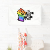 De eerste trots was een oproer spandoek (Insitu)